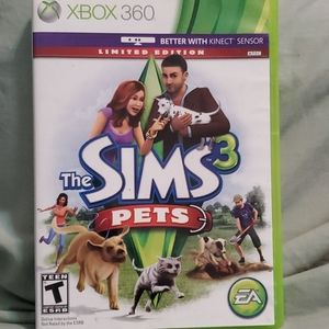 Sims 3 pets video game for xbox360